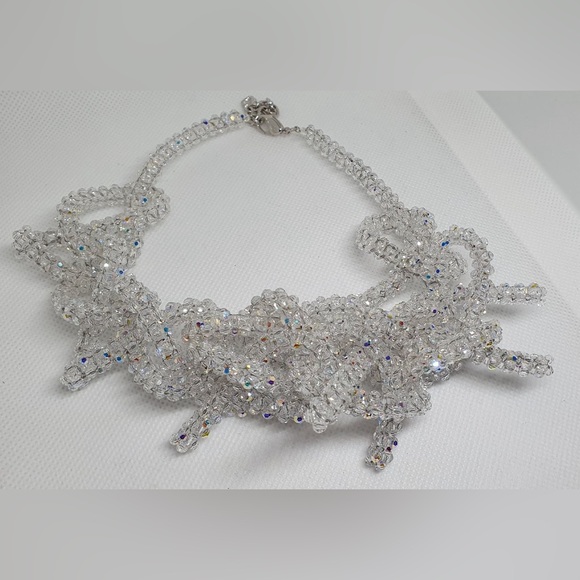 Rare Authentic Swarovski Aurora Champagne Collar Large. - Picture 4 of 15